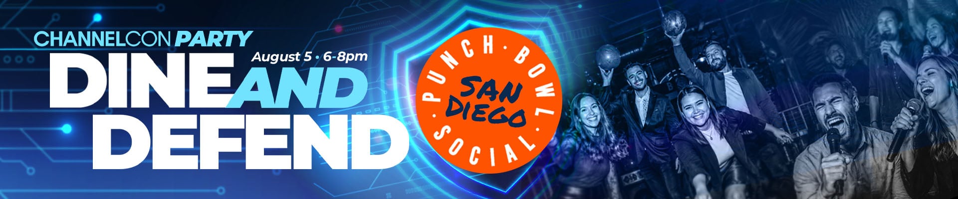 ChannelCon party co-hosted by Mailprotector and Auvik on August 5 from 6 to 8pm at Punch Bowl Social San Diego